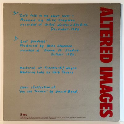 Altered Images – Don't Talk To Me About Love